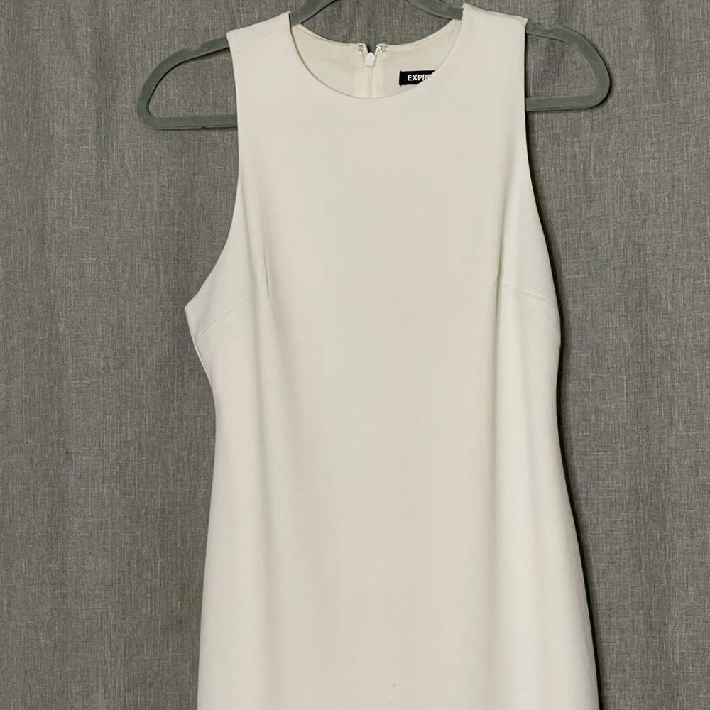 Express White Midi Dress